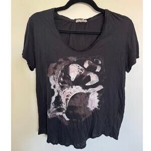 Women’s Helmut Lang Graphic Black Tee SZ M